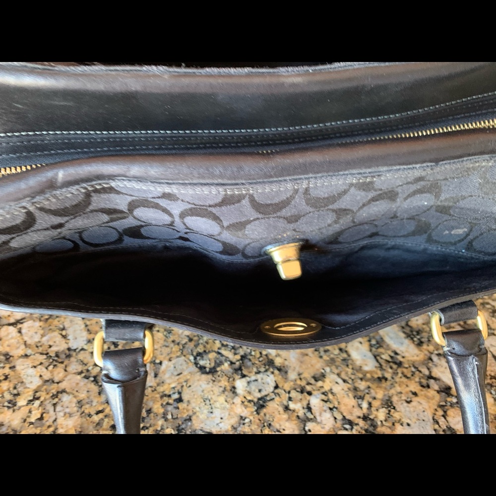 Host Pick! Stylish Coach Tote Purse Briefcase EUC - Picture 9 of 14